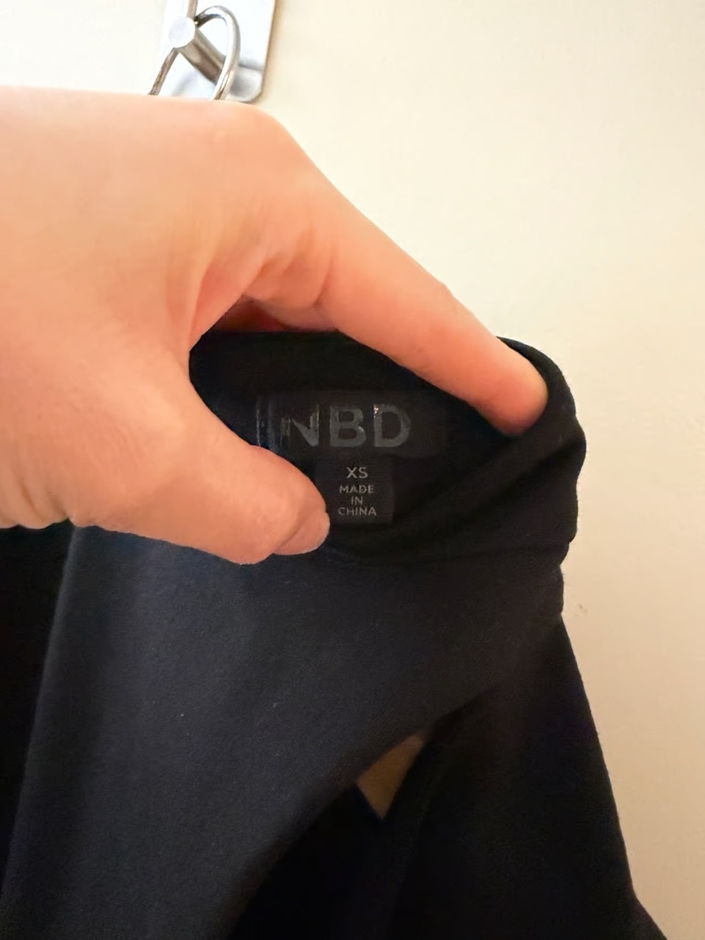 NBD Black Asymmetric Cutout Mini Dress - Picture 4 of 4